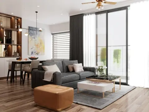 THIẾT KẾ NỘI THẤT CĂN HỘ 2 PHÒNG NGỦ